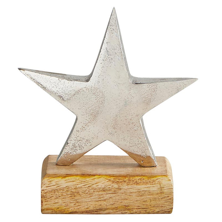 Silver Star w/Base SML - Holiday