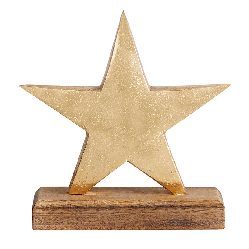 Gold Star w/Base MED - Holiday