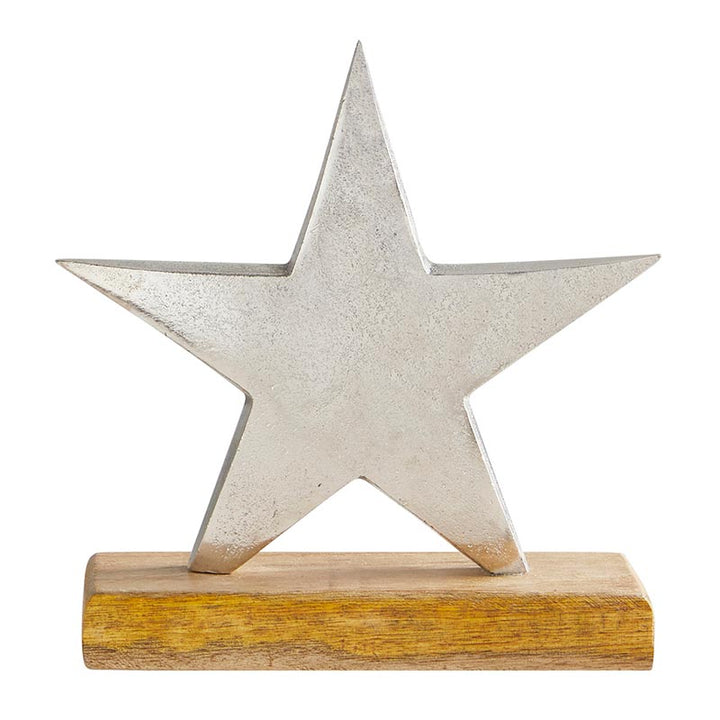 Silver Star w/Base MED - Holiday