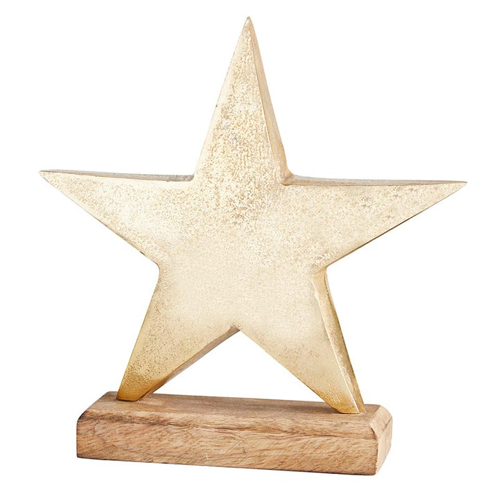 Gold Star w/Base LGE - Holiday