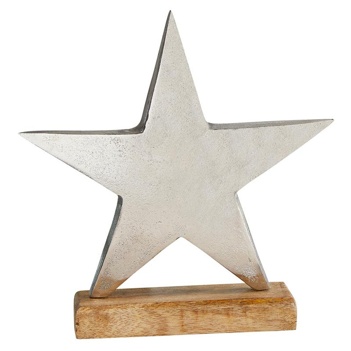 Silver Star w/Base LGE - Holiday