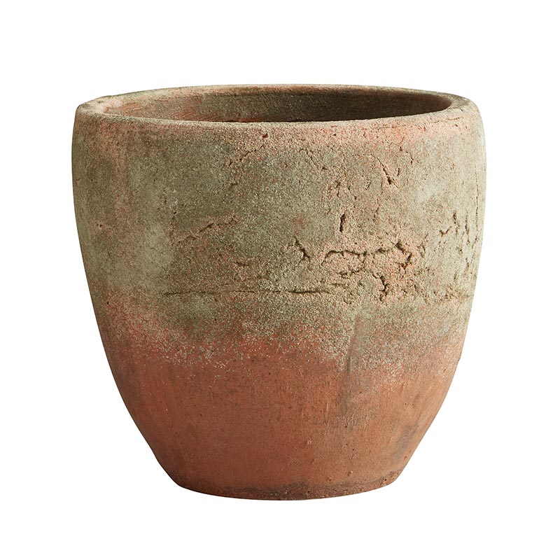 Terra-Cotta Antique Flower Pot - RND
