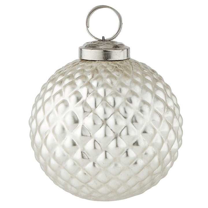 Ornament Grain/Antique Matte Silver  - Holiday