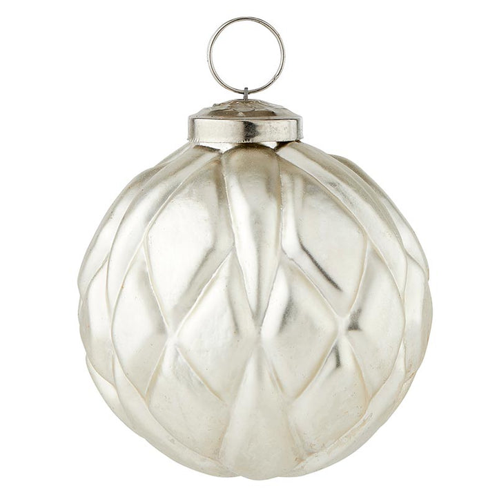 Ornament Diamond/Antique Matte Silver - Holiday