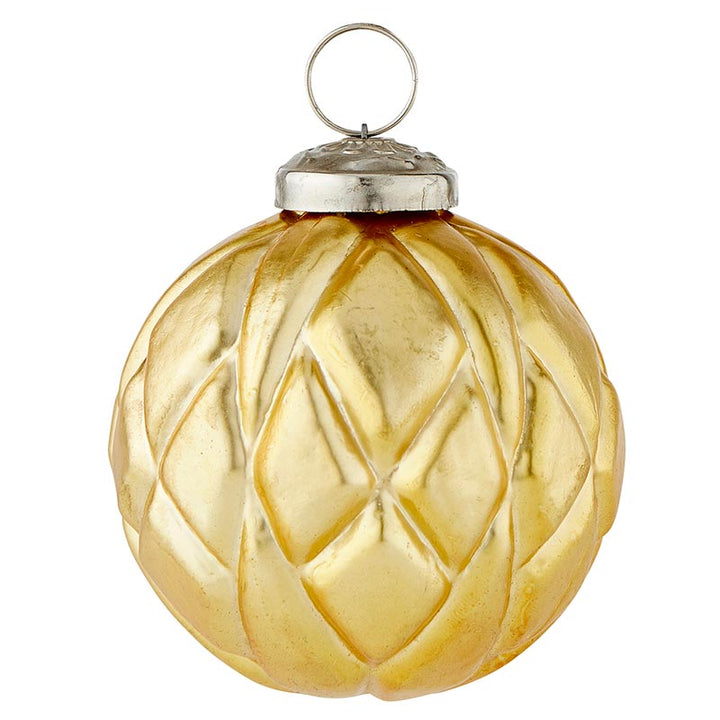 Ornament Diamond/Antique Matte Gold - Holiday