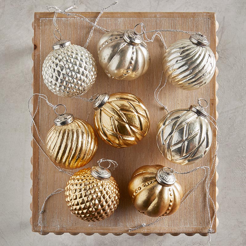 Ornament Strip/Antique Matte Gold - Holiday