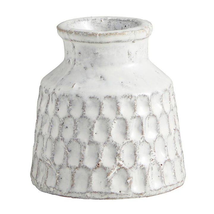 Whitewashed Flower Pot - Petit