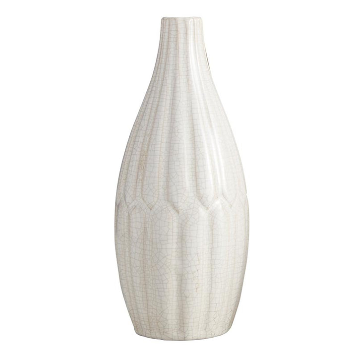 Round White Vase - TALL