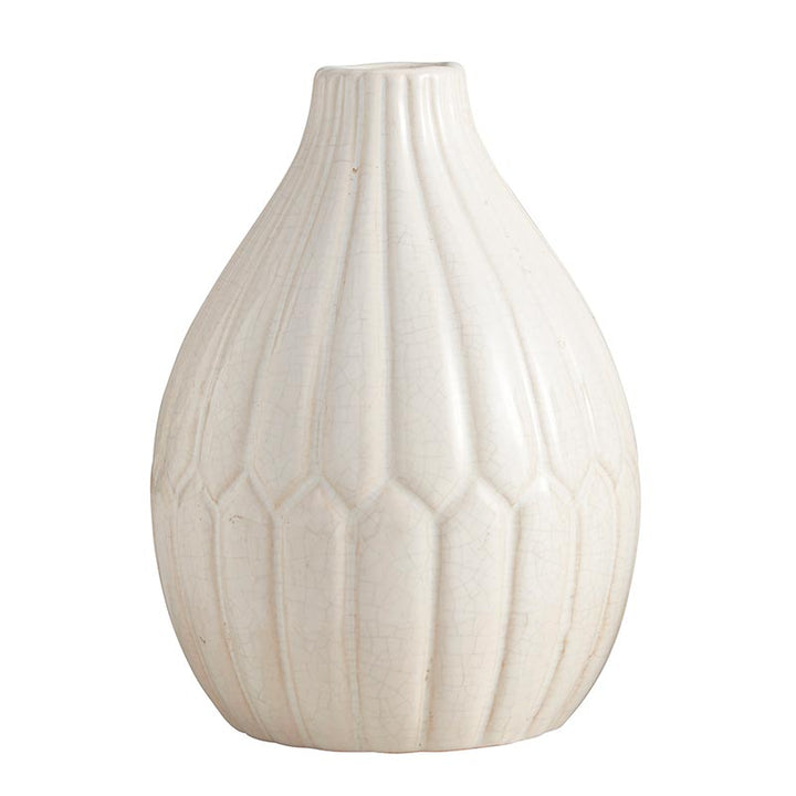 Round White Vase - MED
