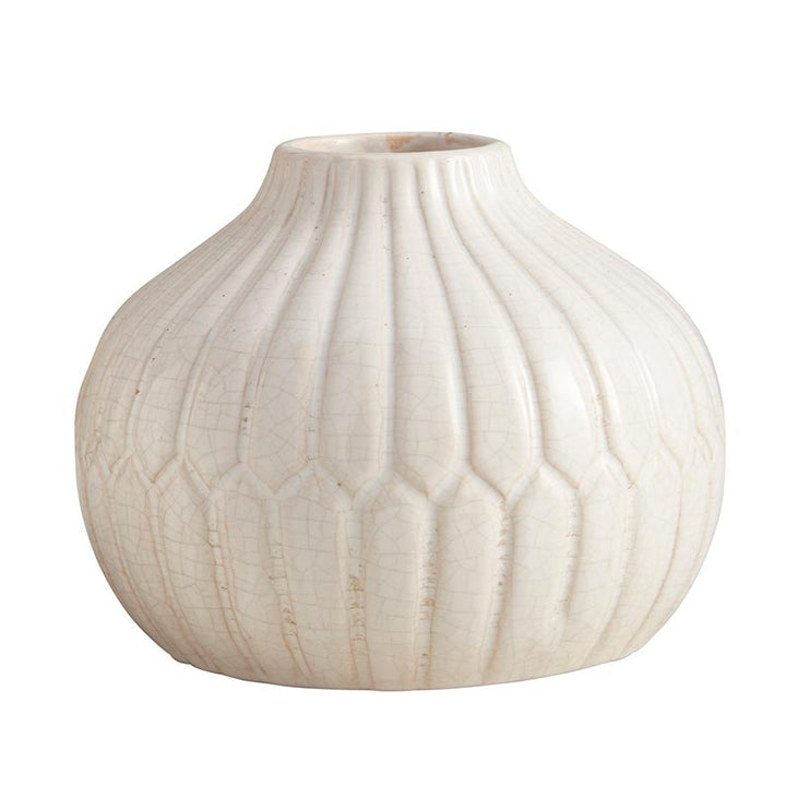 Round White Vase - LGE