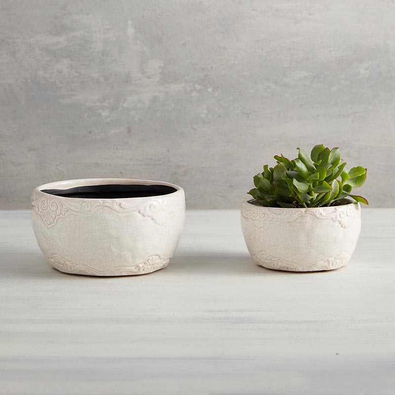 Round Ceramic Pot - SML