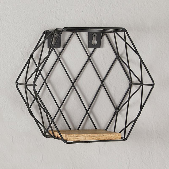 Honeycomb Shape Wall Shelf - SML