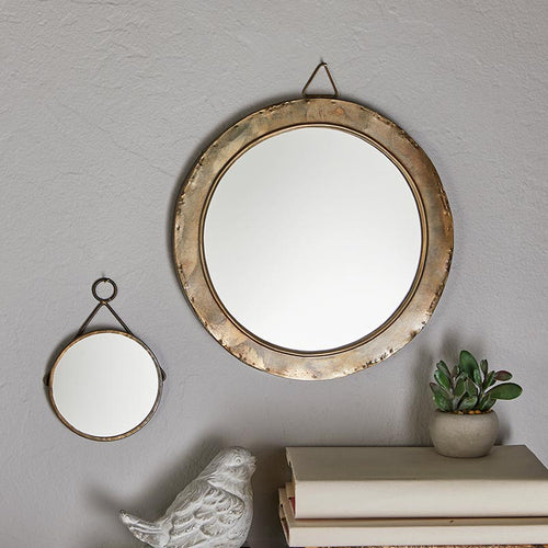 Round Mirror W/Metal Frame - LGE