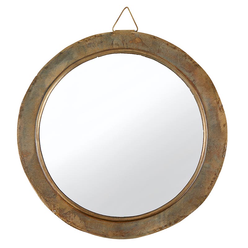 Round Mirror W/Metal Frame - LGE