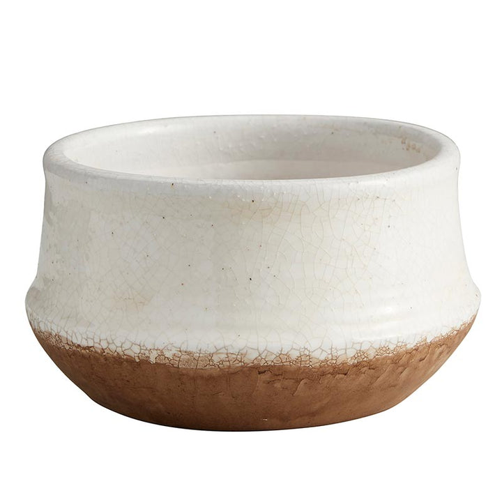 Matte White Flower Planter