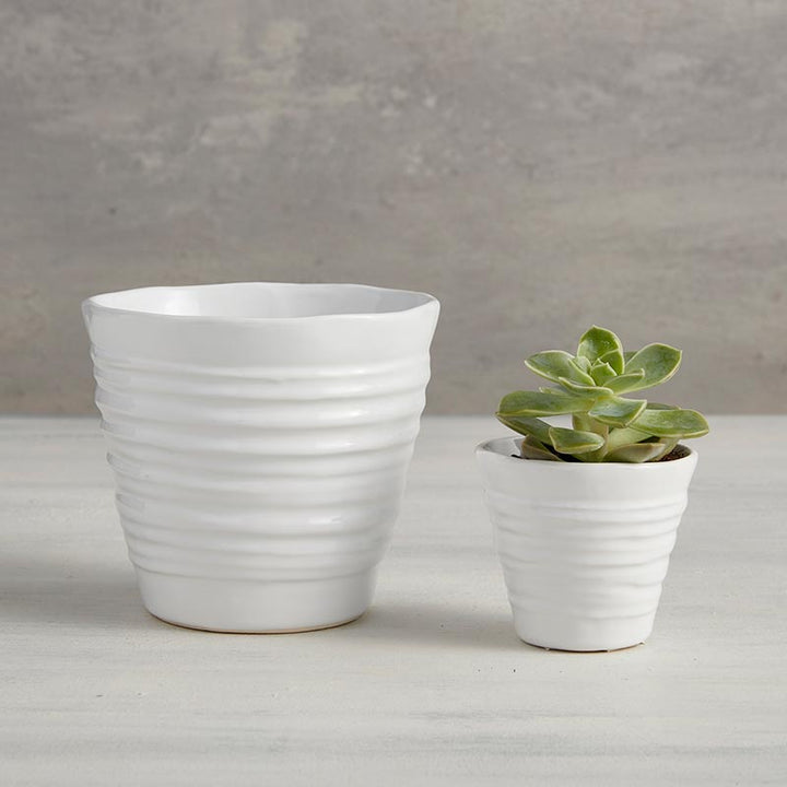 Ivory White Planter - LGE