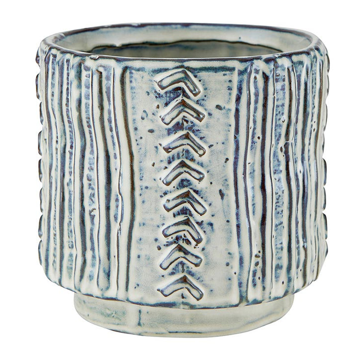 Blue Stone Textured Pot LGE