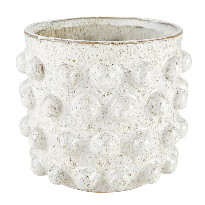 White Dot Planter - MED