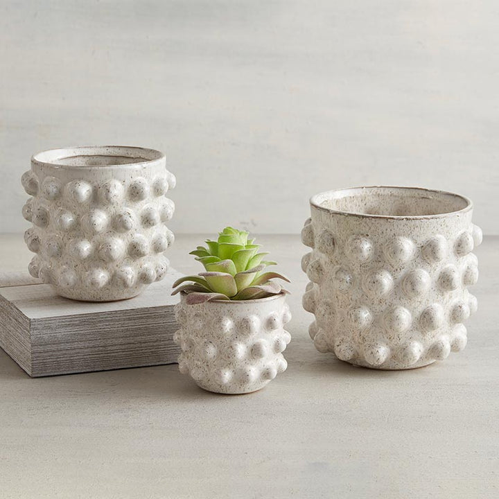 White Dot Planter - LGE
