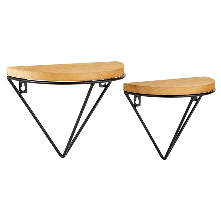 Semi-Circular Shelves Set of 2