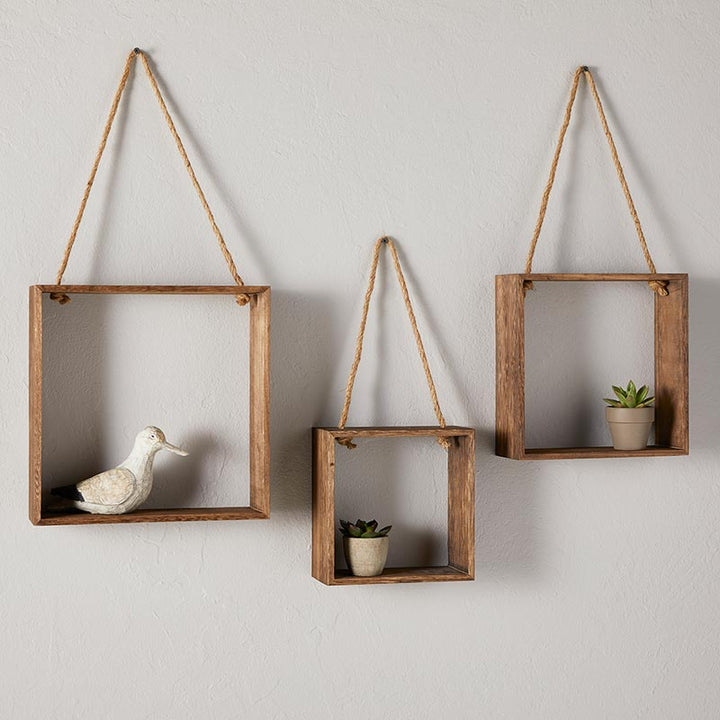 Square Float Shelves - Set of 3