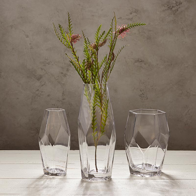 Glass Angled Vase - SML