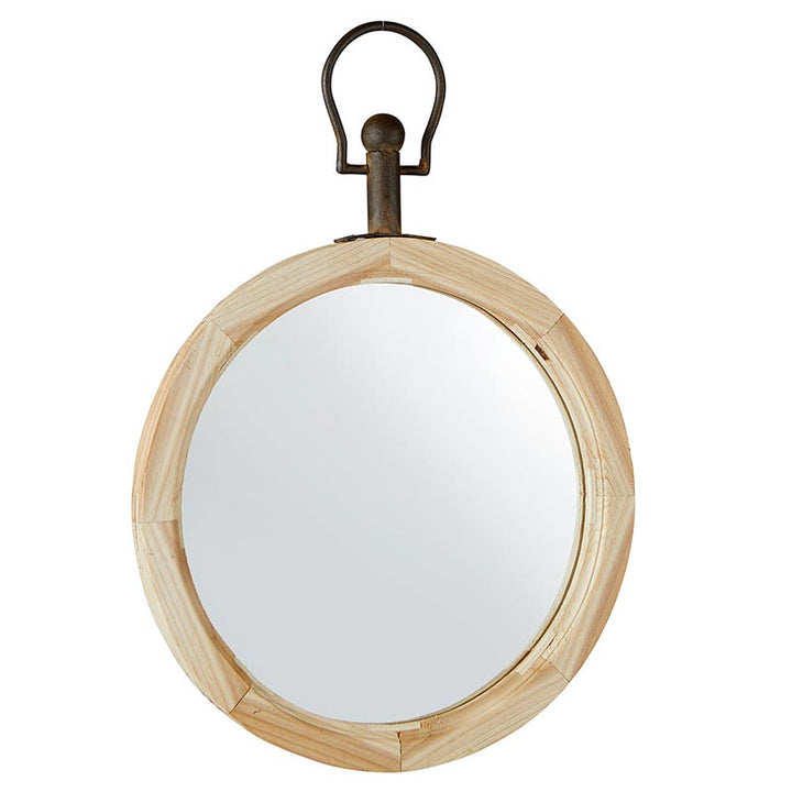 Wooden Decor Hanging Mirror