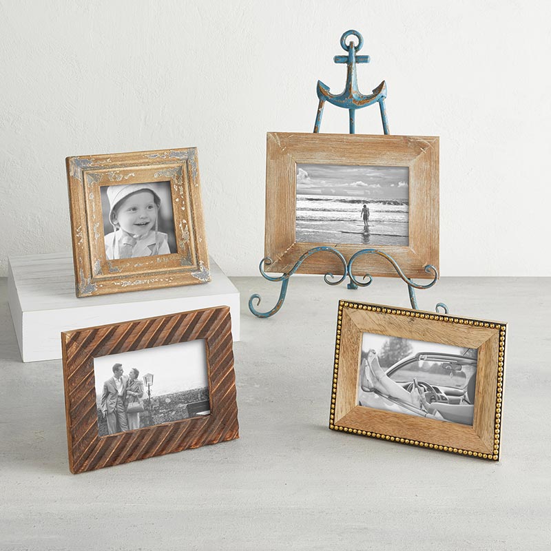 Wooden Beaded Photo Frame