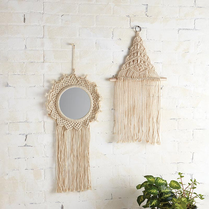 Bohemian Style Hanging Mirror