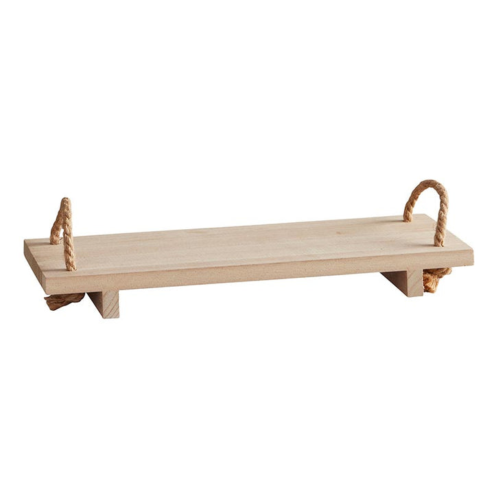 Wooden Shelves with Rope Handles