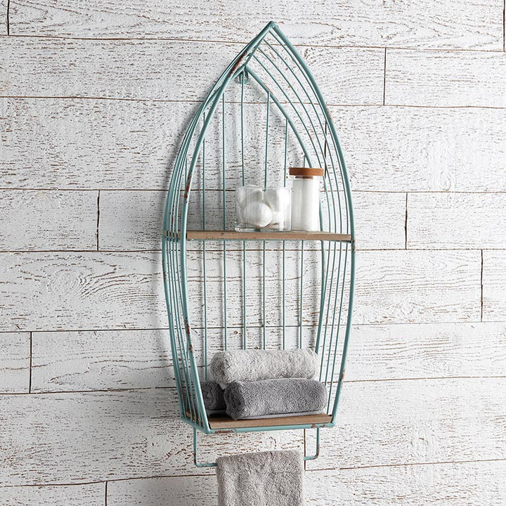 Green Boat Wall Shelf