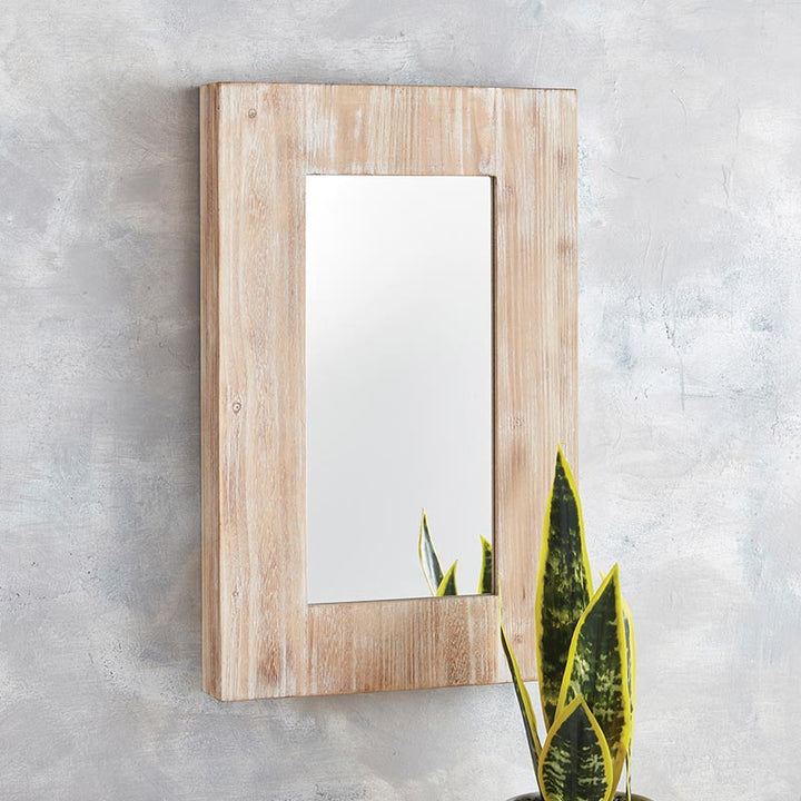 Rustic Wood Mirror - Rectangle