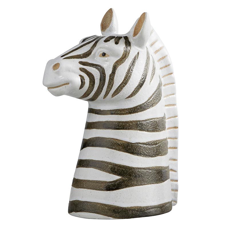 Ceramic Zebra Planter