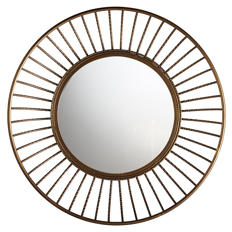 Gold Basket Mirror