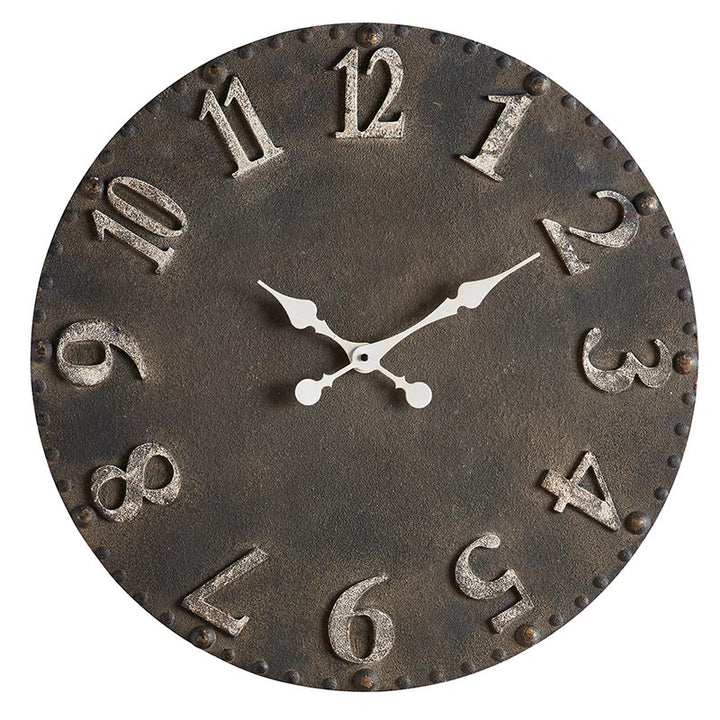 Black & White Metal Wall Clock