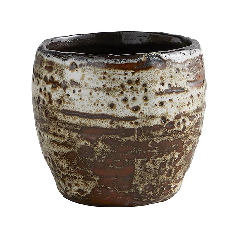 Brown Textured Pot - SML