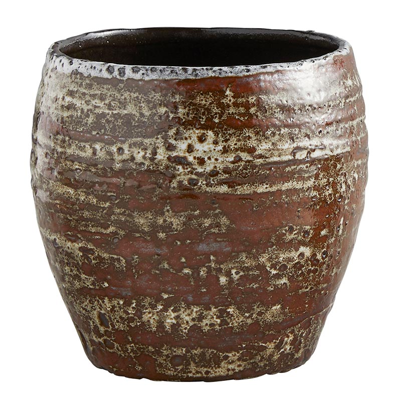 Brown Textured Pot - LGE