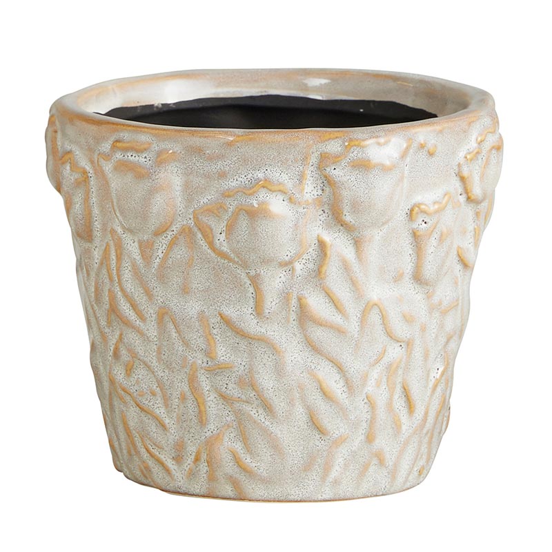 White Ceramic Pot - MED