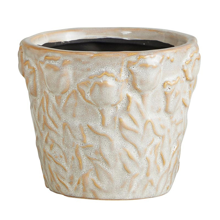 White Ceramic Pot - MED