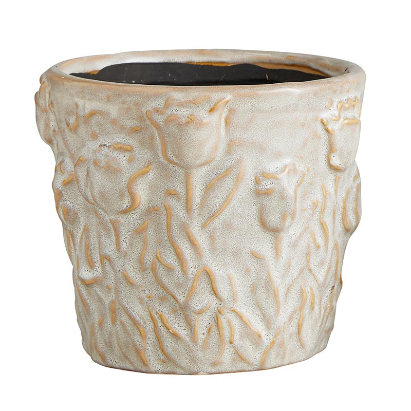 White Ceramic Pot - LGE