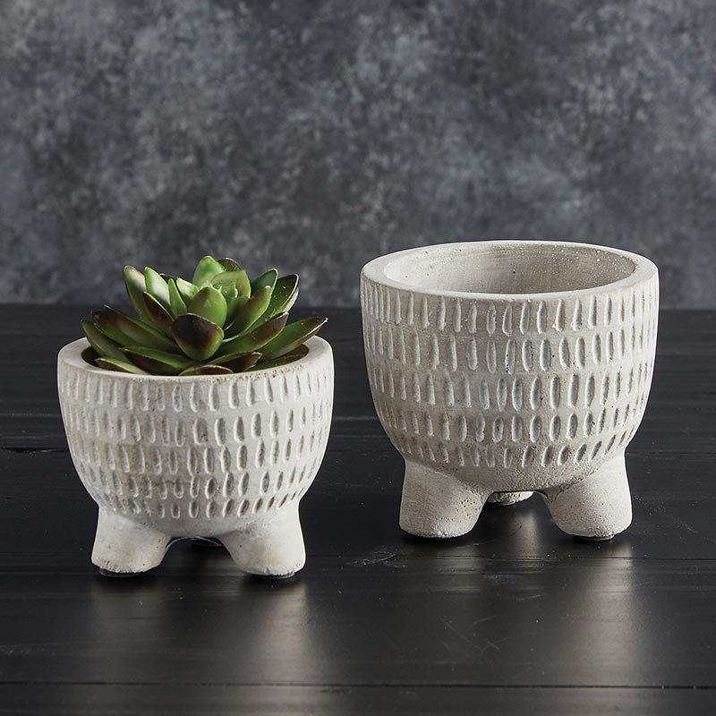 Cement Tripod Pot