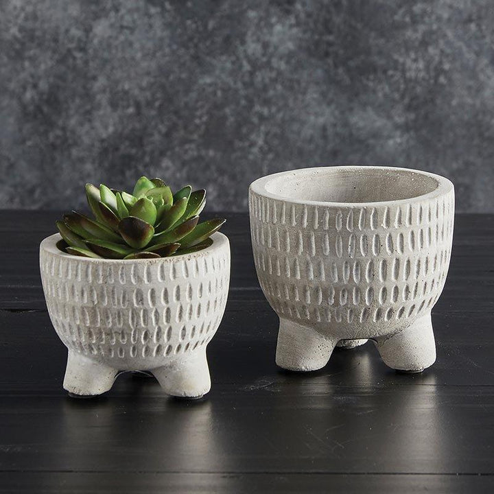 Cement Tripod Pot
