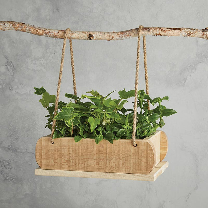 Hanging Wooden Planter