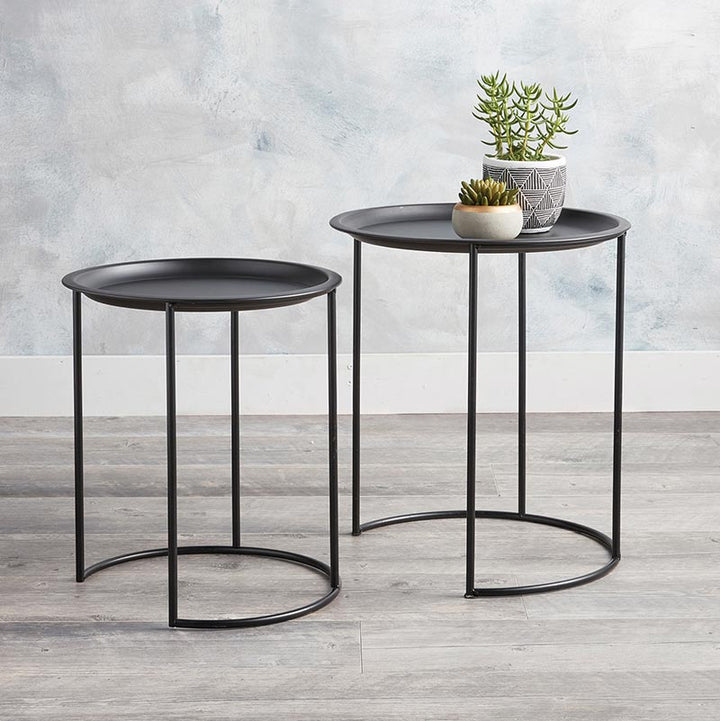 Wire BLK Side Tables - Set/2
