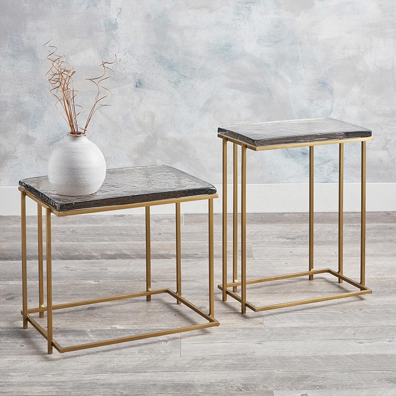 Metal/Glass Side Table