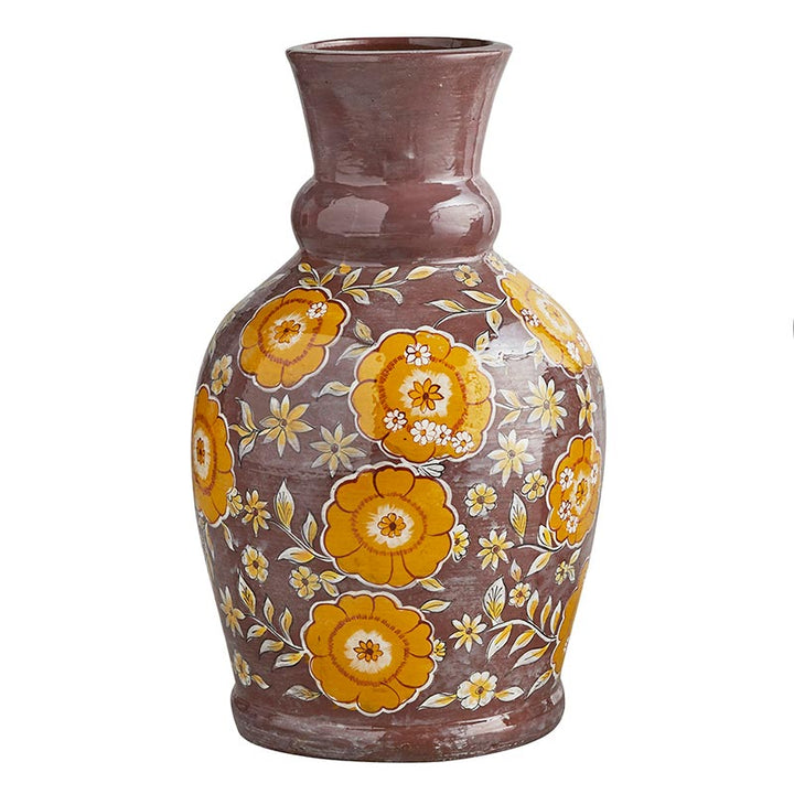Floral Embossed Vase