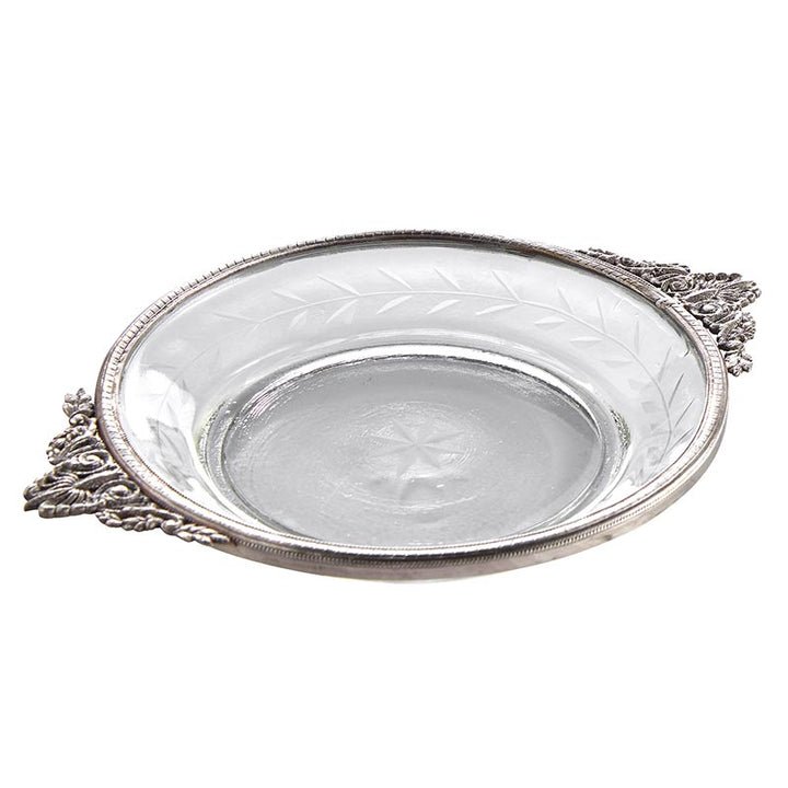 Silver Handle RND Tray