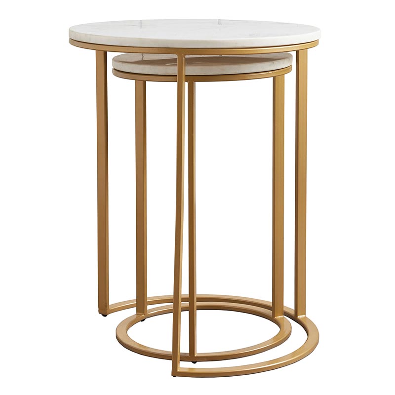 Marble Top Nested Tables - Set/2