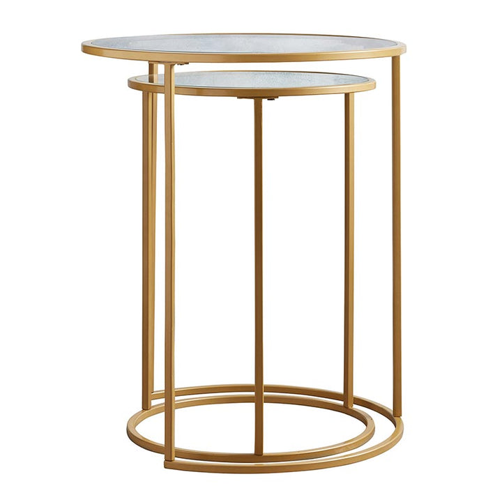 Glass Top Nested Tables - Set/2