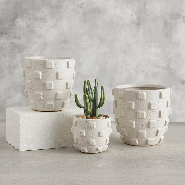 Square Texture Pot - SML